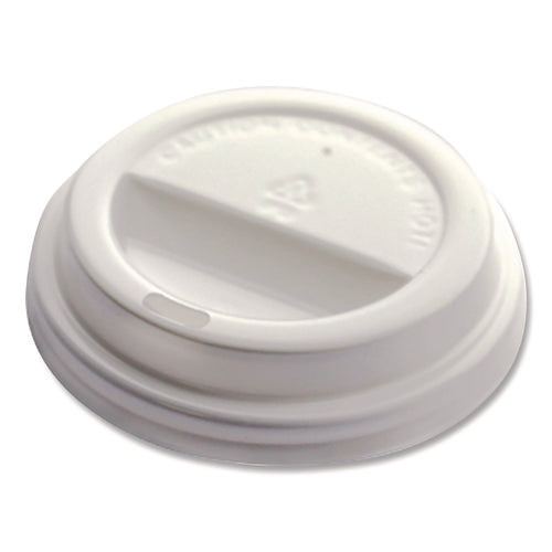 Image of Emerald Universal Sip Through Plastic Hot Cup Lid, Fits All Sizes, White, 50/Pack, 20 Packs/Carton