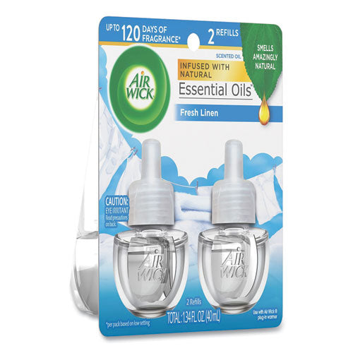 Image of Air Wick® Scented Oil Refill, Fresh Linen, 0.67 Oz, 2/pack