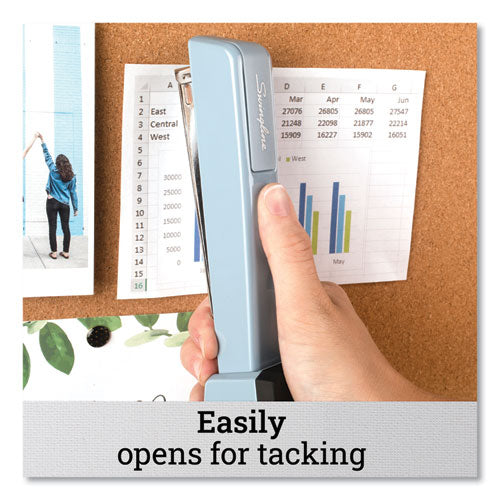 Image of Swingline® 747 Classic Full Strip Stapler, 30-Sheet Capacity, Sky Blue