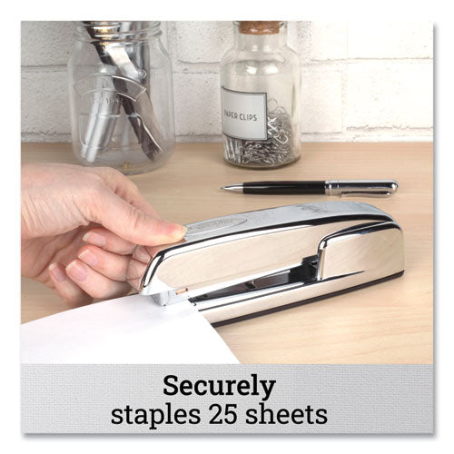 Image of Swingline® 747 Business Full Strip Desk Stapler, 30-Sheet Capacity, Polished Chrome