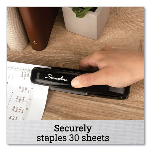 Image of Swingline® 747 Business Full Strip Desk Stapler, 30-Sheet Capacity, Black