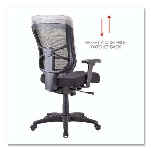 Image of Alera® Alera Elusion Series Mesh Mid-Back Swivel/tilt Chair, Supports Up To 275 Lb, 17.9" To 21.8" Seat Height, Black