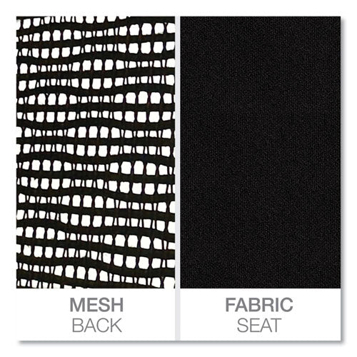 Image of Alera® Alera Elusion Series Mesh Mid-Back Swivel/tilt Chair, Supports Up To 275 Lb, 17.9" To 21.8" Seat Height, Black