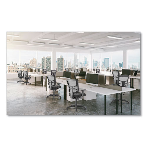 Image of Alera® Alera Elusion Series Mesh Mid-Back Swivel/tilt Chair, Supports Up To 275 Lb, 17.9" To 21.8" Seat Height, Black
