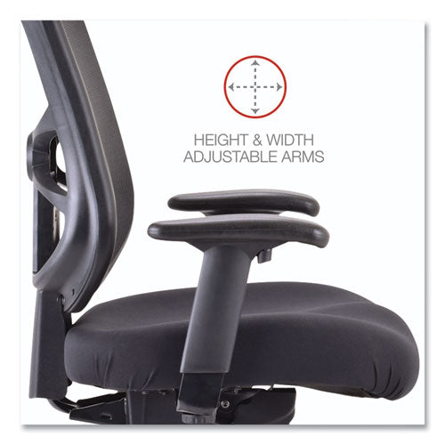 Image of Alera® Alera Elusion Series Mesh Mid-Back Swivel/tilt Chair, Supports Up To 275 Lb, 17.9" To 21.8" Seat Height, Black