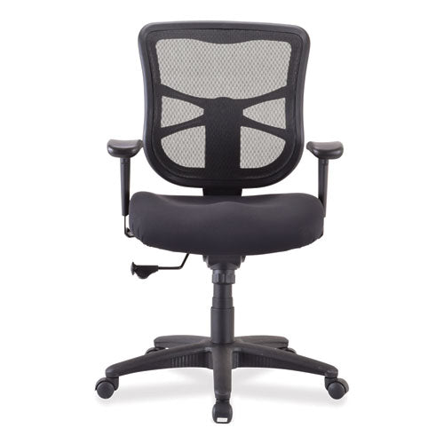 Image of Alera® Alera Elusion Series Mesh Mid-Back Swivel/tilt Chair, Supports Up To 275 Lb, 17.9" To 21.8" Seat Height, Black