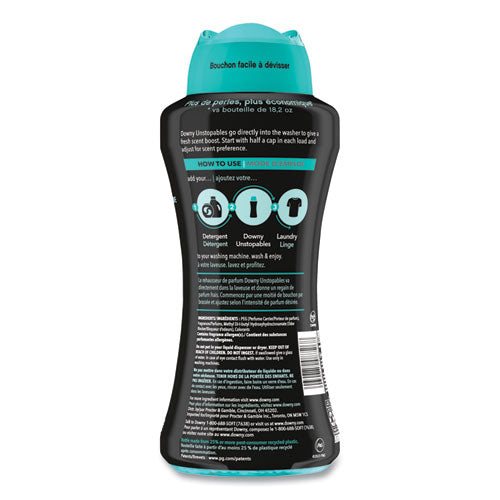 Image of Downy® Unstopables In-Wash Scent Booster Beads, Fresh Scent, 24 oz Pour Bottle, 4/Carton