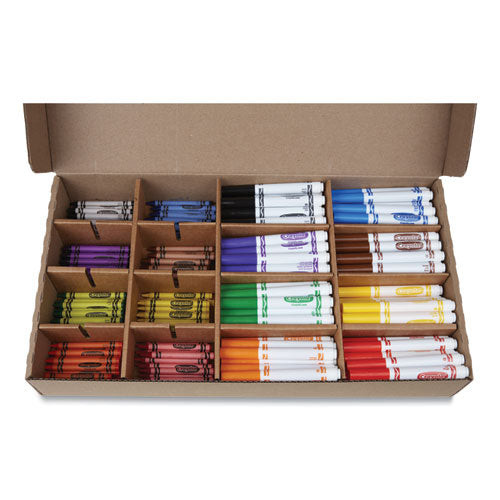 Image of Crayola® Crayons And Markers Combo Classpack, Eight Colors, 256/set