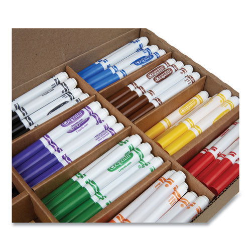 Image of Crayola® Crayons And Markers Combo Classpack, Eight Colors, 256/set