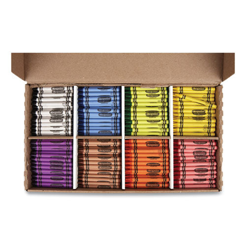 Image of Crayola® Classpack Regular Crayons, 8 Colors, 800/box