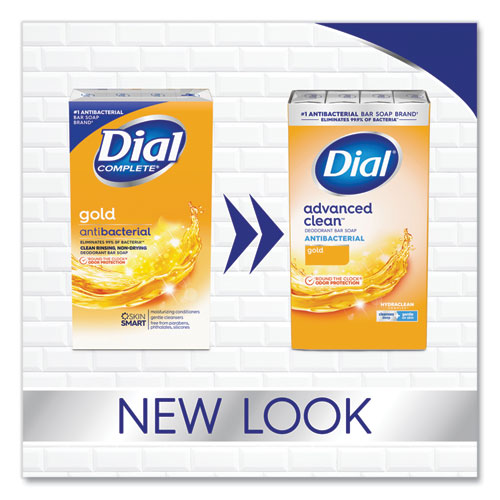 Image of Dial® Deodorant Bar Soap, Iconic Dial Gold Fragrance, 4 oz, 36/Carton