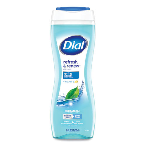 Image of Dial® Body Wash, Spring Water Scent, 16 oz, 6/Carton
