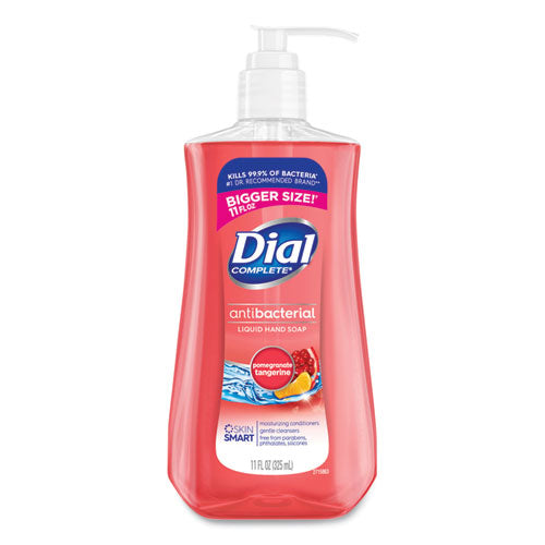 Image of Dial® Antibacterial Liquid Hand Soap, Pomegranate Tangerine Scent, 11 oz, 12/Carton