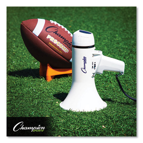 Image of Champion Sports Megaphone, 4 W to 8 W, 400 yds Range, White