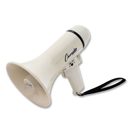 Image of Champion Sports Megaphone, 4 W to 8 W, 400 yds Range, White