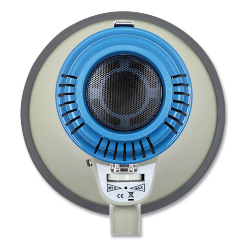Image of Champion Sports Megaphone, 12 W to 25 W, 1,000 yds Range, White/Blue