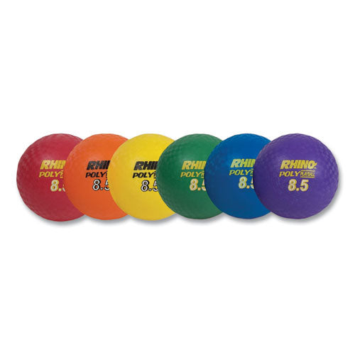Image of Champion Sports Rhino Playground Ball Set, 8.5" Diameter, Assorted Colors, 6/set