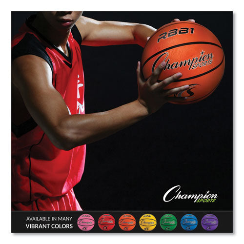 Image of Champion Sports Rubber Sports Ball, For Basketball, No. 7 Size, Official Size, Orange