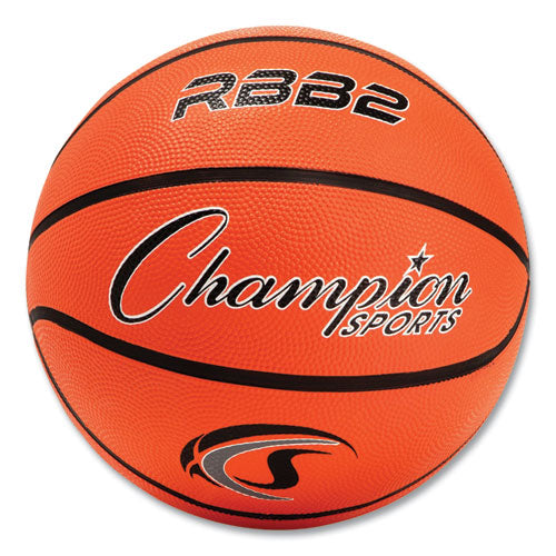 Image of Champion Sports Rubber Sports Ball, For Basketball, No. 5 Size, Junior Size, Orange