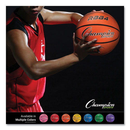 Image of Champion Sports Rubber Sports Ball, For Basketball, No. 6, Intermediate Size, Orange