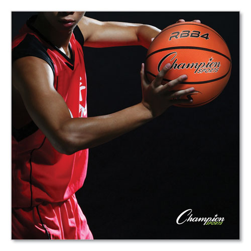 Image of Champion Sports Rubber Sports Ball, For Basketball, No. 6, Intermediate Size, Orange