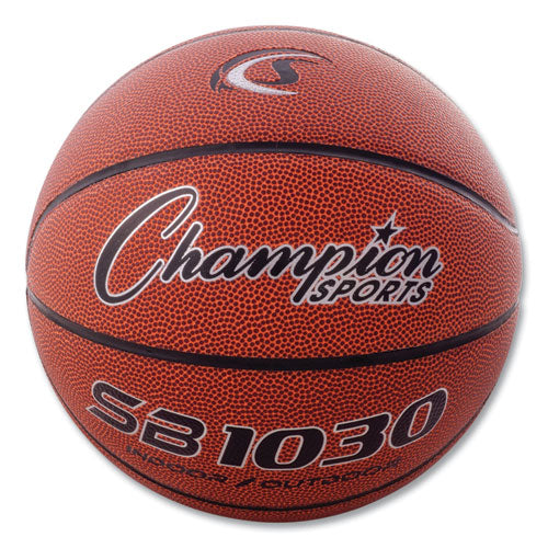 Image of Champion Sports Composite Basketball, Official Intermediate Size, Brown
