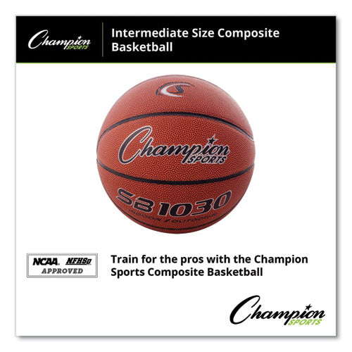 Image of Champion Sports Composite Basketball, Official Intermediate Size, Brown