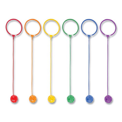 Image of Champion Sports Swing Ball Set, 5.5" Diameter, Assorted Colors, 6/set