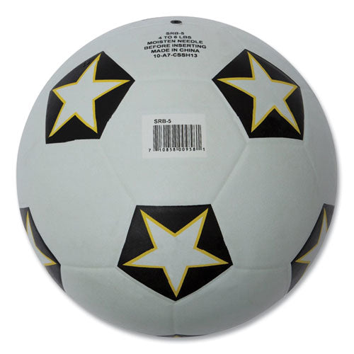 Image of Champion Sports Rubber Sports Ball, For Soccer, No. 5 Size, White/black