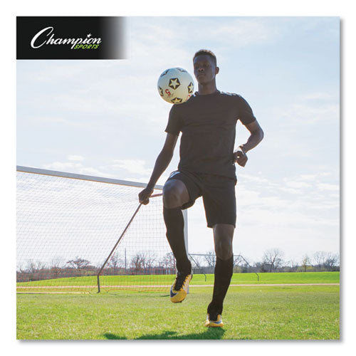 Image of Champion Sports Rubber Sports Ball, For Soccer, No. 5 Size, White/black