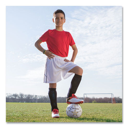Image of Champion Sports Viper Soccer Ball, No. 3 Size, 7.25" To 7.5" Diameter, White