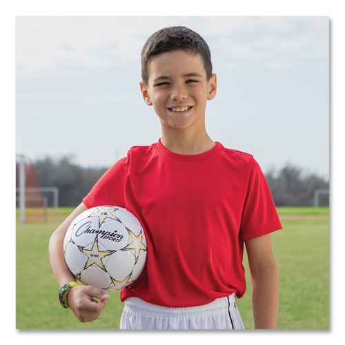Image of Champion Sports Viper Soccer Ball, No. 3 Size, 7.25" To 7.5" Diameter, White