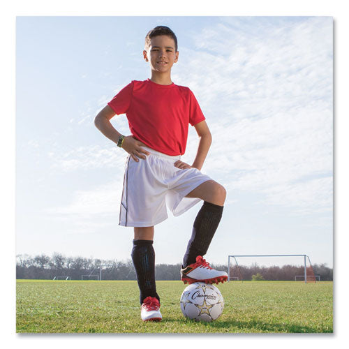 Image of Champion Sports Viper Soccer Ball, No. 3 Size, 7.25" To 7.5" Diameter, White