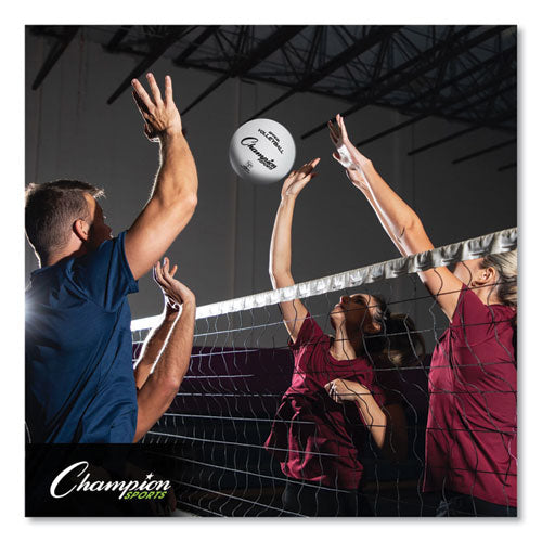 Image of Champion Sports Rubber Volleyball, Official Size, White