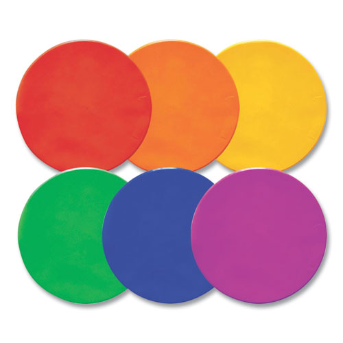 Image of Champion Sports Extra Large Poly Marker Set, 12" Dia, Assorted Colors, 6 Spots/set