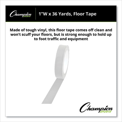 Image of Champion Sports Floor Tape, 1" X 36 Yds, White