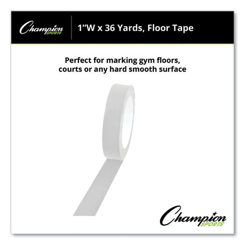 Image of Champion Sports Floor Tape, 1" X 36 Yds, White