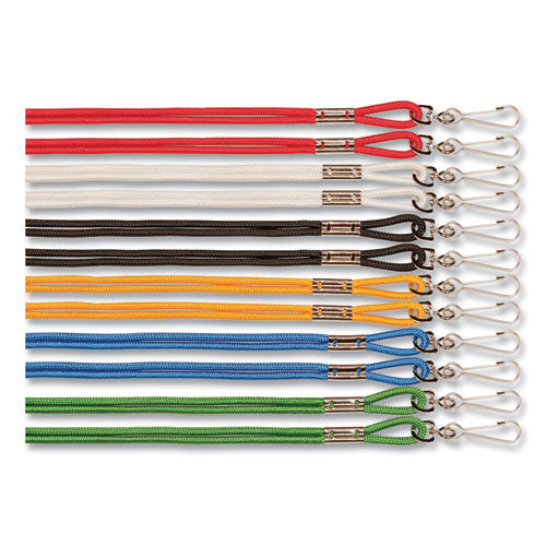 Image of Champion Sports Lanyard, Metal J-Hook Fastener, 20" Long, Assorted Colors, 12/Pack