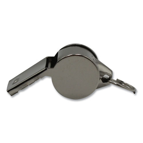 Image of Champion Sports Sports Whistle, Medium Weight, Metal, Silver, Dozen