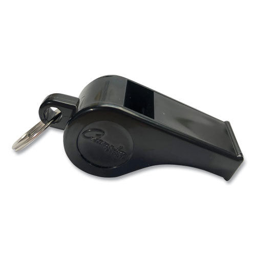 Image of Champion Sports Sports Whistle, Medium Weight, Plastic, Black, Dozen