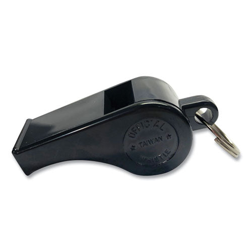 Image of Champion Sports Sports Whistle, Medium Weight, Plastic, Black, Dozen