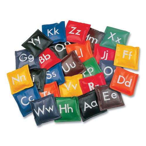 Image of Champion Sports Alphabet Bean Bag Set, Vinyl, Assorted Colors, 26/box