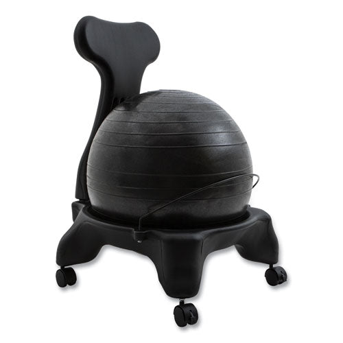 Image of Champion Sports Fitpro Ball Chair, Supports Up To 200 Lb, Gray