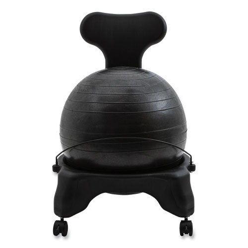 Image of Champion Sports Fitpro Ball Chair, Supports Up To 200 Lb, Gray