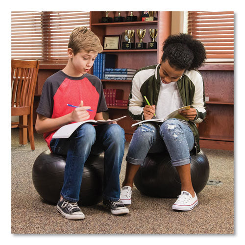 Image of Champion Sports Fitpro Ball Chair, Supports Up To 200 Lb, Gray