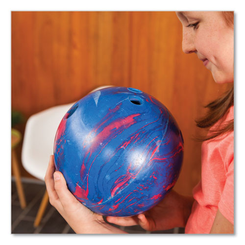 Image of Champion Sports Bowling Set, Plastic/Rubber, White, 10 Bowling Pins, 1 Bowling Ball