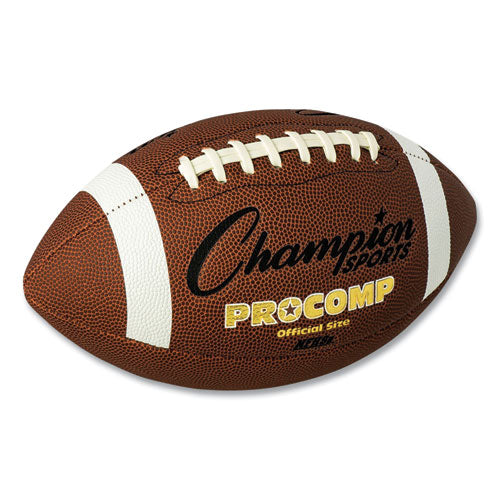 Image of Champion Sports Pro Composite Football, Official Size, Brown