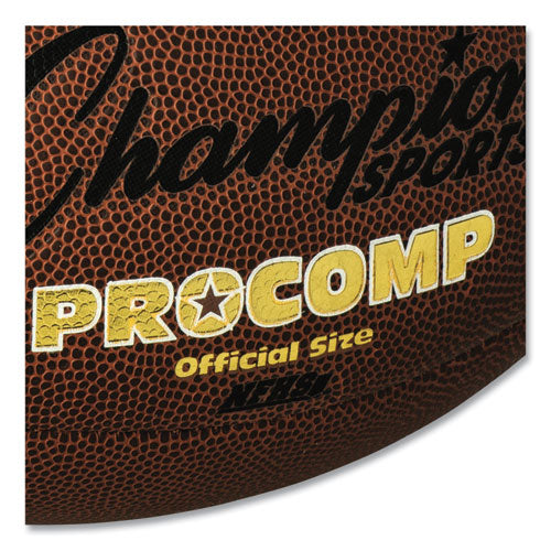 Image of Champion Sports Pro Composite Football, Official Size, Brown