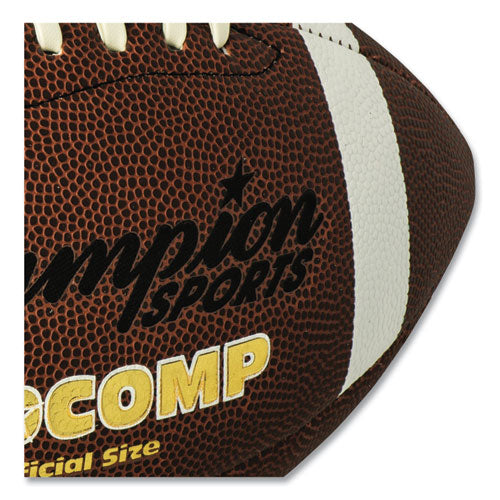 Image of Champion Sports Pro Composite Football, Official Size, Brown
