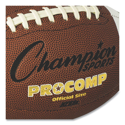 Image of Champion Sports Pro Composite Football, Official Size, Brown